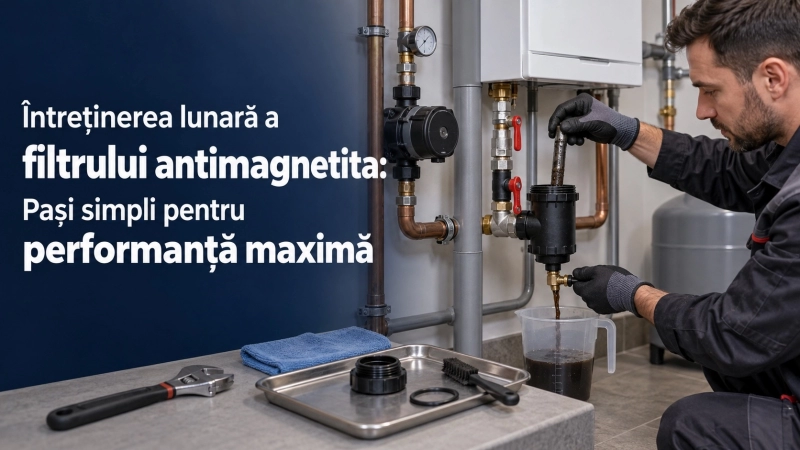 Filtru antimagnetita: curatare, intretinere si verificare corecta