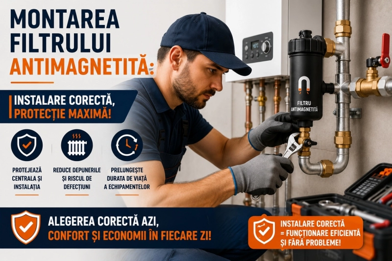 Montarea filtrului antimagnetita: Poți să-l instalezi singur sau ai nevoie de instalator?